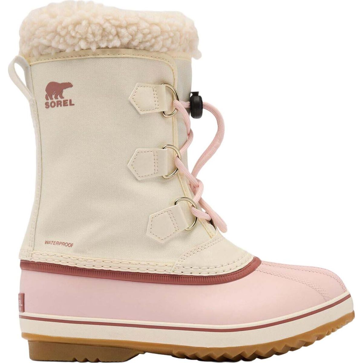 Sorel Little Kids Yoot PAC Nylon WP snow pink salt (117) 33 217670-2176702-117-33
