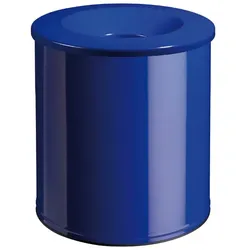 Papierkorb (feuersicher) Rossignol Neo 15 L ultramarinblau  selbstlöschender Mülleimer inklusive Deckel