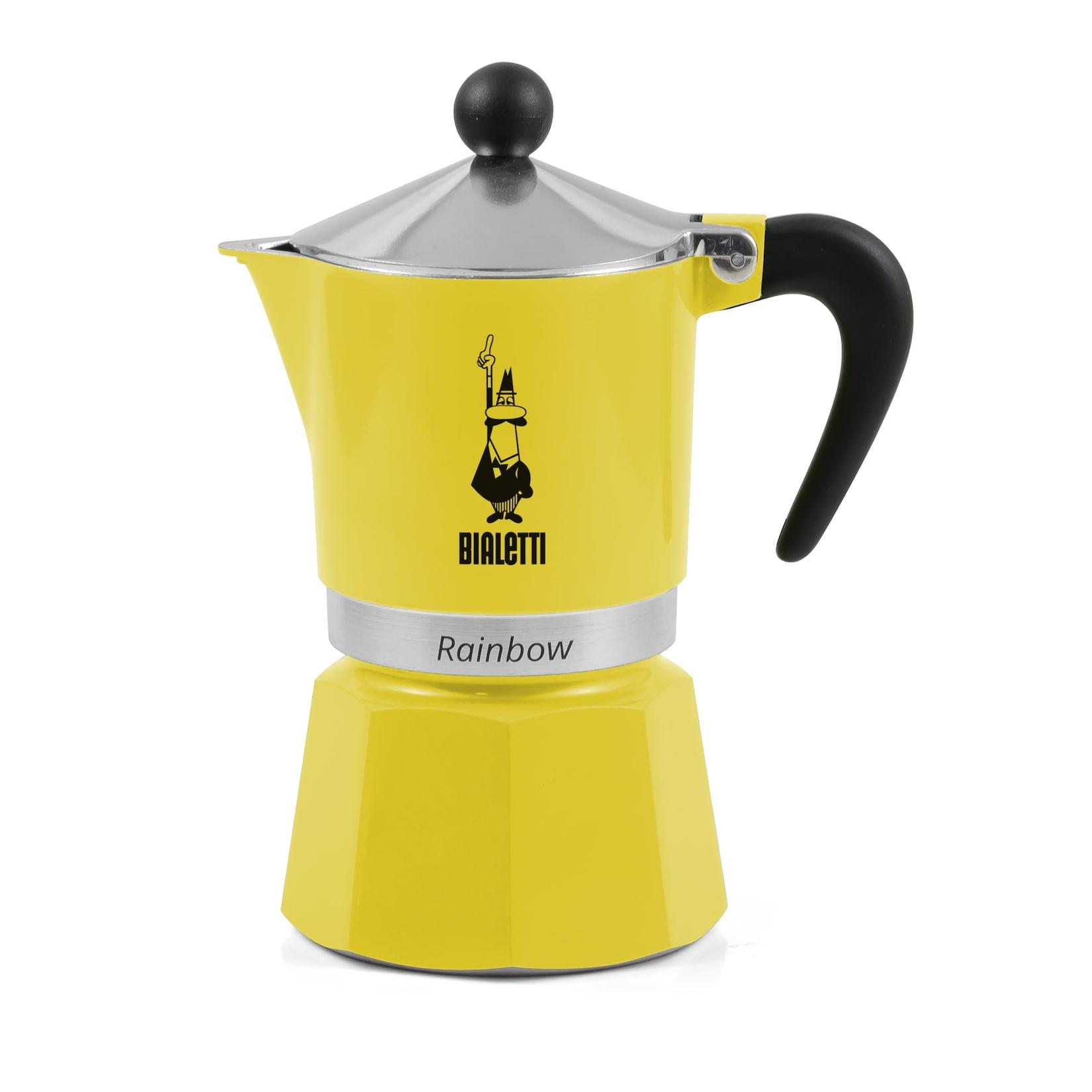 Espressokocher Rainbow 6 Tassen gelb
