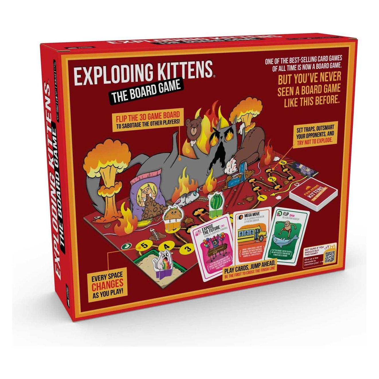 Asmodée Exploding Kittens The Board Game (2 - 6 Spieler) (EKEKGBG3)