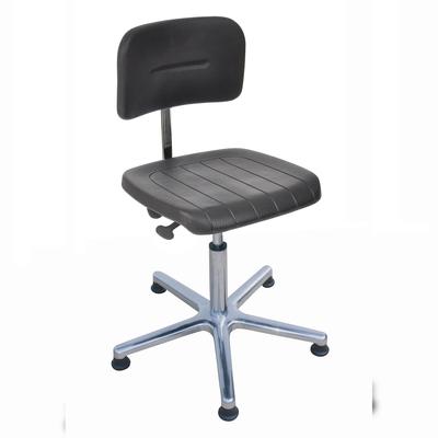 PROREGAL Antistatischer Arbeitsstuhl Arlington, kleiner Rückenlehne, Sitzneigeverstellung, ESD-Sitz, Sitzhöhe 46-65cm, Polyurethane, Aluminiumfußkreuz