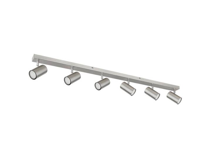 Globo Strahler, Nickelfarben, Metall, 6x12x115 cm, CE, verstellbare Spotlights, schwenkbar, drehbar, Lampen & Leuchten, Innenbeleuchtung, Spots & Strahler, Deckenspots