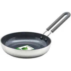 Mini Bratpfanne 14cm - Silber Rund Keramik Greenpan 25x cm