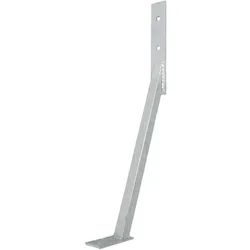 Sturmanker für Pfosten aus verzinktem Stahl - 70 x 5 x 0,6 cm - Sturmsicherung für Holzpfosten zur Aufschraub- oder Erdnagelmontage - ideal für Zäune