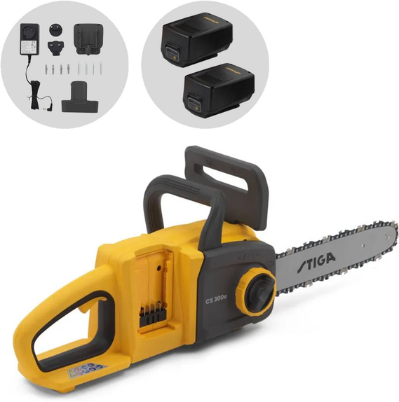 Stiga CS 300e Kit - Elettrosega a batteria 2 x 20V 4Ah - Lama da 30cm