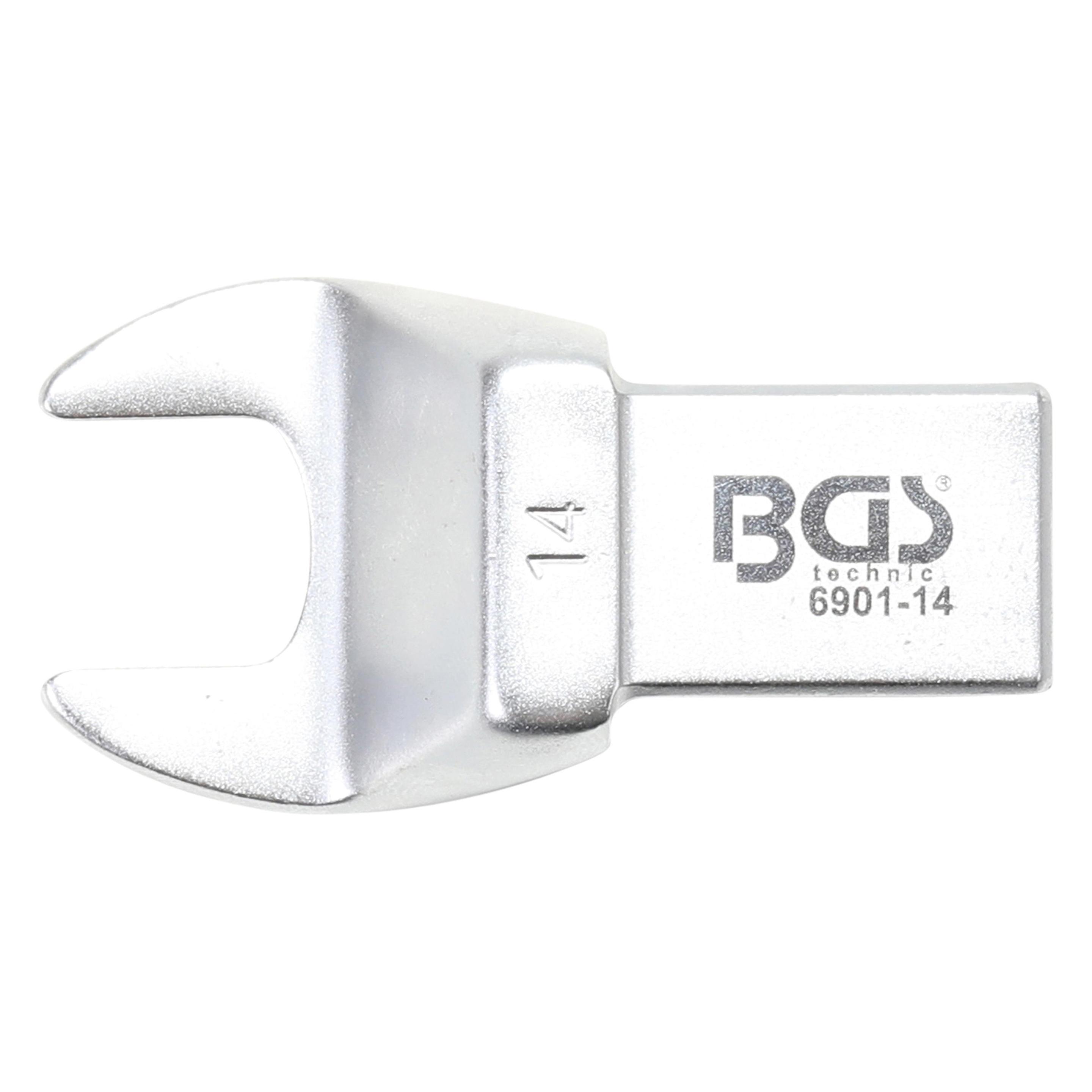 BGS Einsteck-Maulschlüssel 14 mm Aufnahme 14 x 18 mm (14 mm) (6901-14)