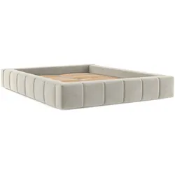 POLSTERBETT Kea mit Stauraum 200/200 cm Hellbeige im Terra NW Stoff