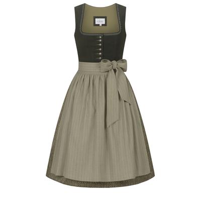 Dirndl NÜBLER "Dirndl midi Feli", Damen, Gr. 40, EURO, grün, Obermaterial: 100% Polyamid PA., Kleider, Topseller
