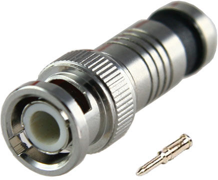 Ficha BNC Macho Compressão RG59