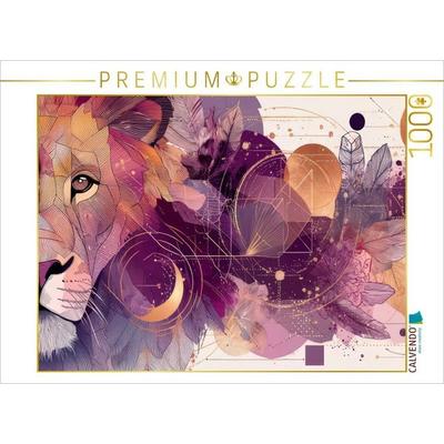 CALVENDO Puzzle Majestätischer Löwe | 1000 Teile Lege-Größe 64x48cm Foto-Puzzle für glückliche Stunden, Sonstige von , Calvendo Puzzle