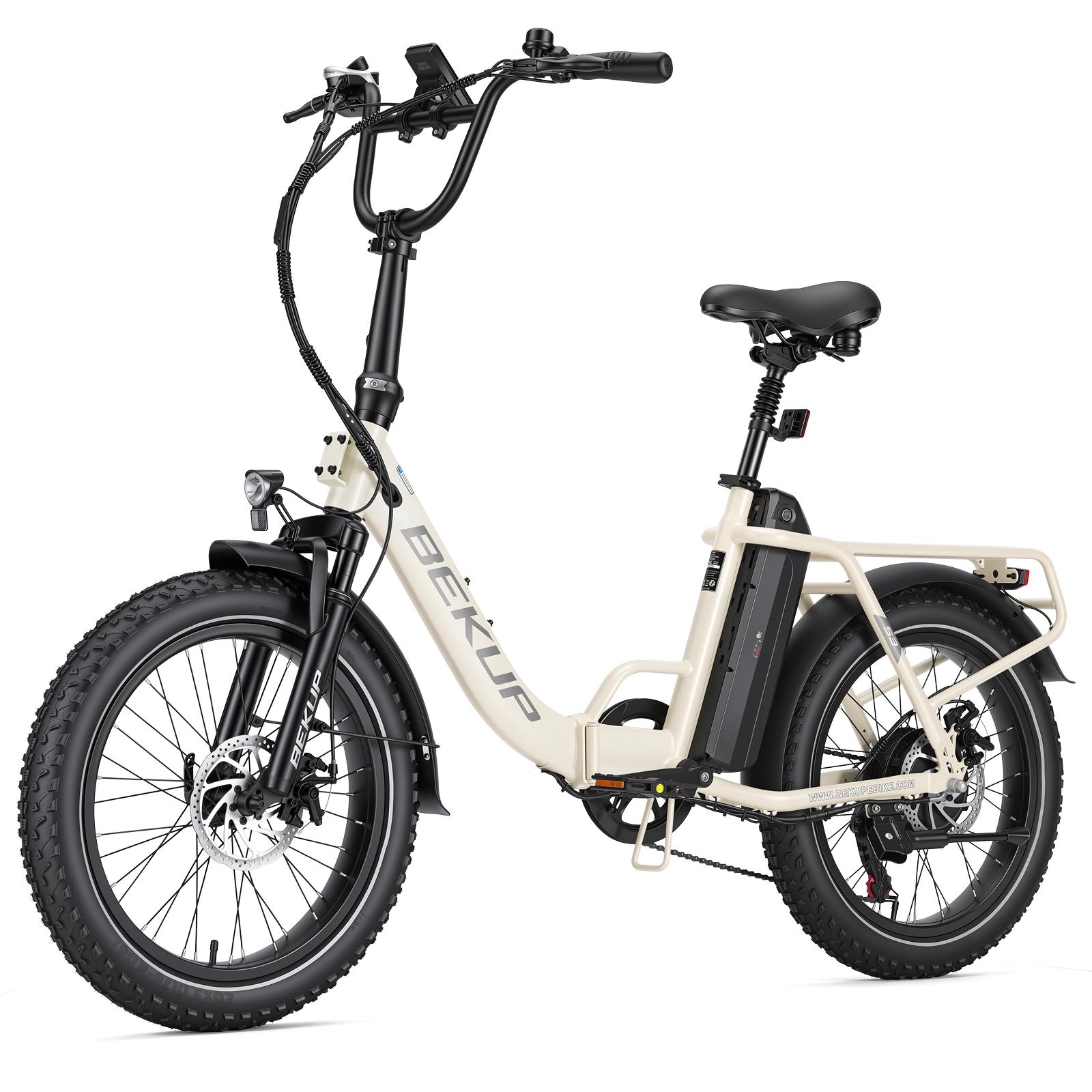 S3 Stadt-Elektrofahrrad, niedriger Einstieg, 48 V, 250 W, 25 km/h, mechanische Doppelscheibenbremse, 60 N.m, 120 kg, beige