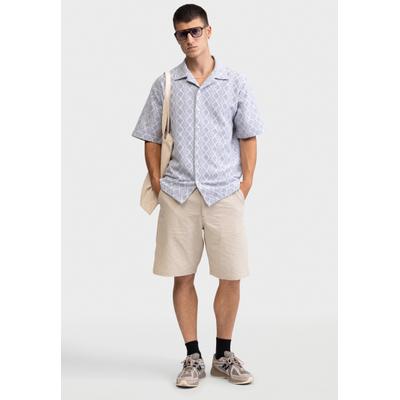 Langarmhemd REDEFINED REBEL "Redefined Rebel Shirt RRZander Shirt BOXY FIT", Herren, Gr. M, blau (light blau), Web, 100% Baumwolle, Hemden