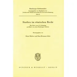 Studien im römischen Recht., Fachbücher