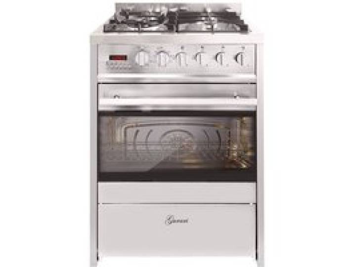 Cuisinière gaz pose libre 90 cm Gurari GCH E 610 X en acier inoxydable 90 cm Range Coocker 60 L - 4 foyers à gaz