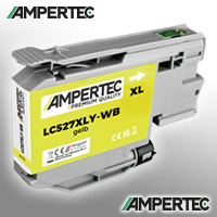 Ampertec Kompatible Tinte ersetzt Brother LC-527XLY yellow NB-LC527XLY(PG)