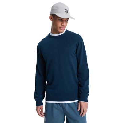 Strickpullover QUIKSILVER "Salt Water Light", Herren, Gr. XS, blau (schwarz navy), Obermaterial: 100% Baumwolle., Pullover Strickpullover