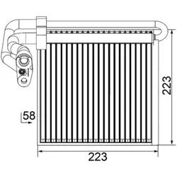 Verdampfer Klimaanlage MAHLE AE 97 000P für Ford Focus II Turnier
