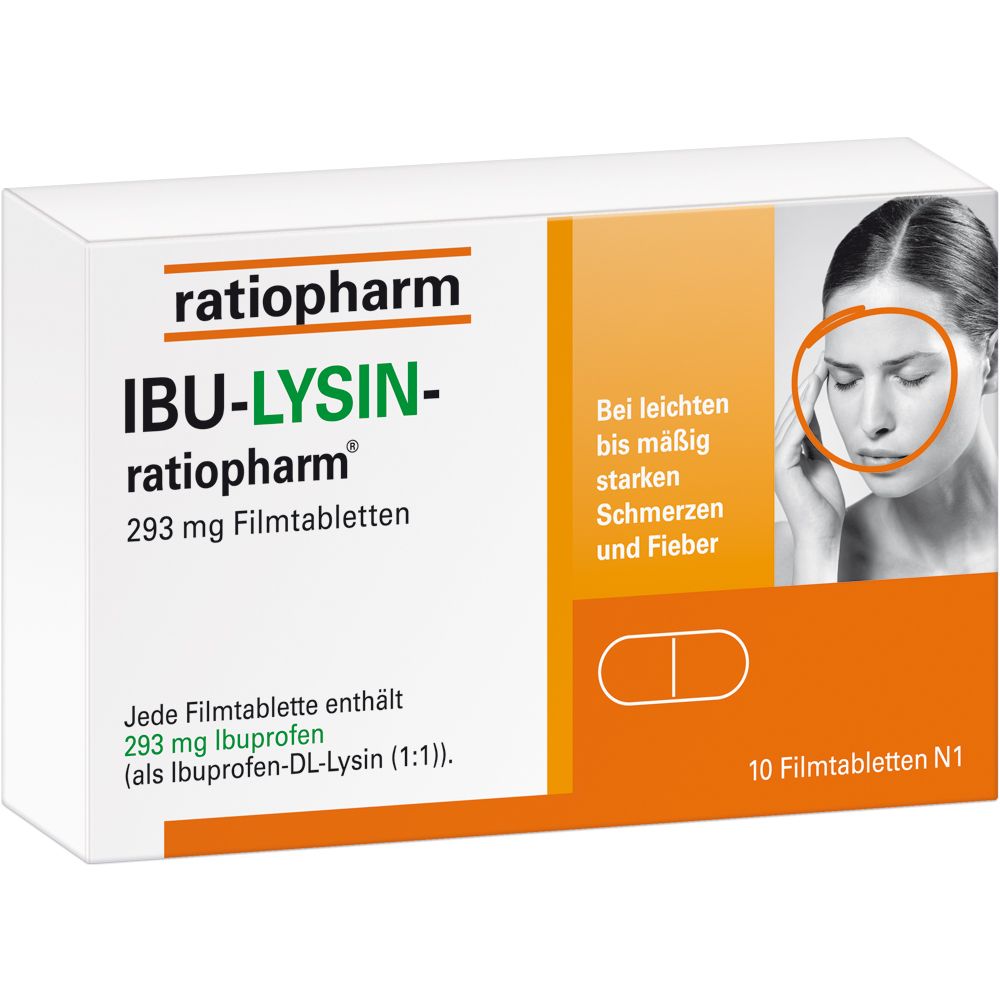 IBU-LYSIN-ratiopharm 293 mg Filmtabletten 10 St
