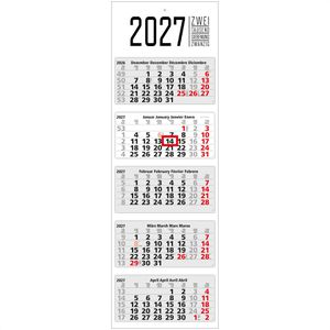 Geiger 5-Monatskalender Penta Light 5, Jahr 2027, 1 Monat = 1 Blatt, mit Datumsschieber, 33 x 99 cm