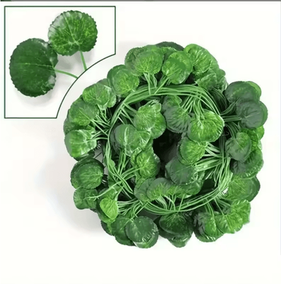 Inspire Picks LushFlow Artificial Ivy Garland Realistic Hanging Vine Decor For Walls & Events begonia 50m (25 String)