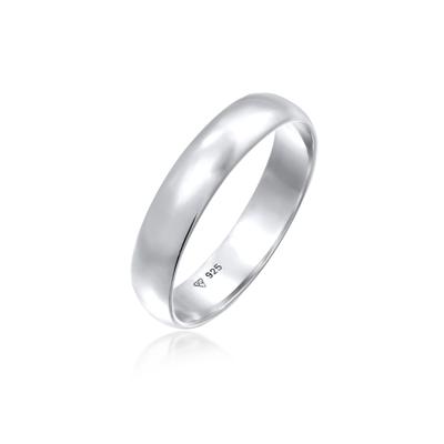 Silberring ELLI "Ring Basic Bandring Trauring Verlobung 925 Silber" Gr. 56, silber, Fingerringe, Damen, 56, Silber 925 (Sterlingsilber), Silberring