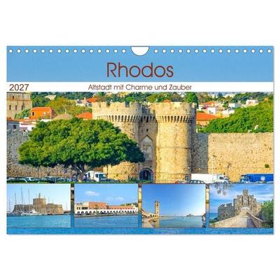 Rhodos - Altstadt mit Charme und Zauber (Wandkalender 2027 DIN A4 quer), CALVENDO Monatskalender