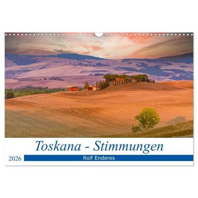 Toskana - Stimmungen (Wandkalender 2026 DIN A3 quer), CALVENDO Monatskalender