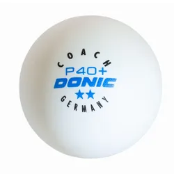 Donic Tischtennisbälle "Coach P40+ **" - 120 Stück,weiß,