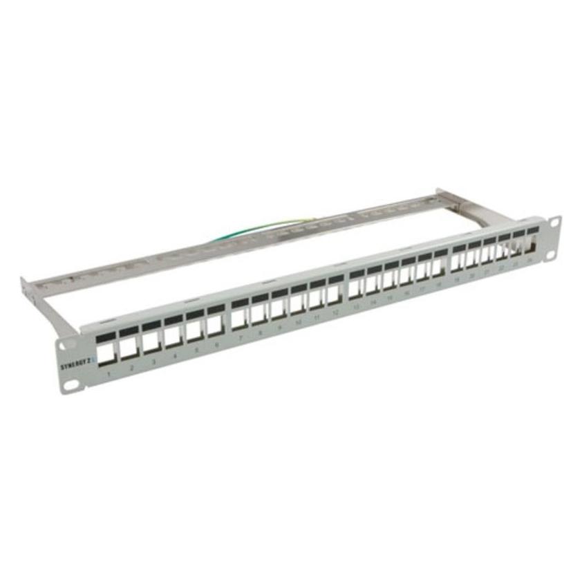 Synergy 21 Keystone,Modulträger, 48,30cm (19")Patchpanel für 24xTP-Modul,1HE,Lich (S216321)