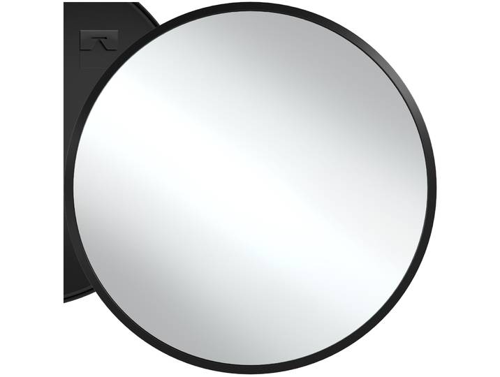 Miroir mural rond FIONA avec cadre en aluminium - 70 cm