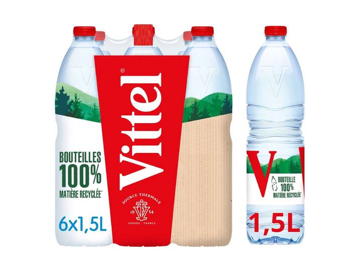 VITTEL Eau minérale - 6 x 1,5 L
