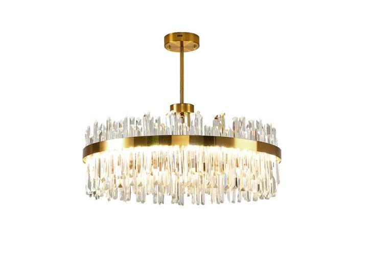 LED postmoderne cristal design lampes suspendues plafond Lustre éclairage Lustre Suspension Luminaire Lampen pour salon