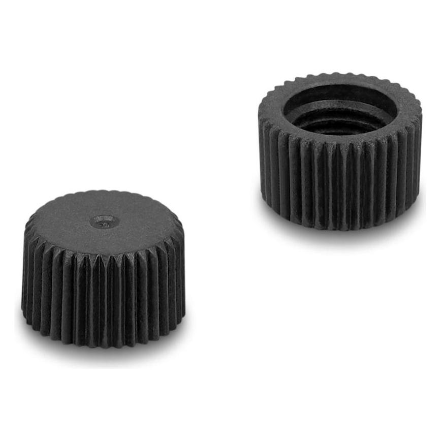 Delock Schutzkappe für M8 Stecker verschraubbar Kunststoff IP67 staub- und wasserdicht schwarz (60846)
