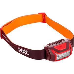 Petzl Stirnlampe Actik Core LED, wiederaufladbar, 625 Lumen, mit Rotlicht, wasserfest, rot
