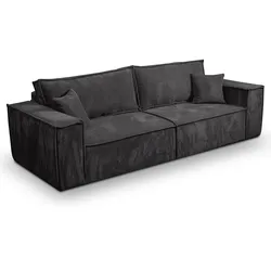 SOFA Isaac 4 Sitzplätze Dunkelgrau