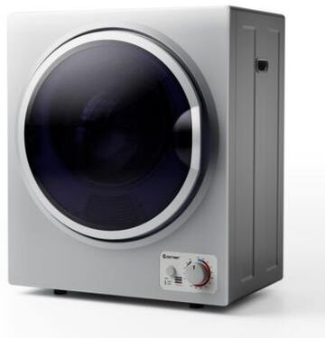 Costway 1.5 Cu .ft Clothes Dryer with with Stainless Steel Wall Mount-Silver