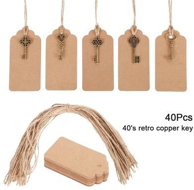 Uplifted Finds 40 Piece Vintage Skeleton Key Bottle Opener Wedding Favor Set 40 Piece Vintage Skeleton Key Bottle Opener Wedding Favor Set