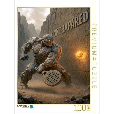 CALVENDO Puzzle Contrapared - Mächtiger Padel Rebound | 1000 Teile Lege-Größe 64x48cm Foto-Puzzle für glückliche Stunden