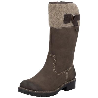 Stiefel RIEKER "Rieker Stiefel Lederimitat", Damen, Gr. 40, tabak, Lederimitat, Schuhe Stiefel