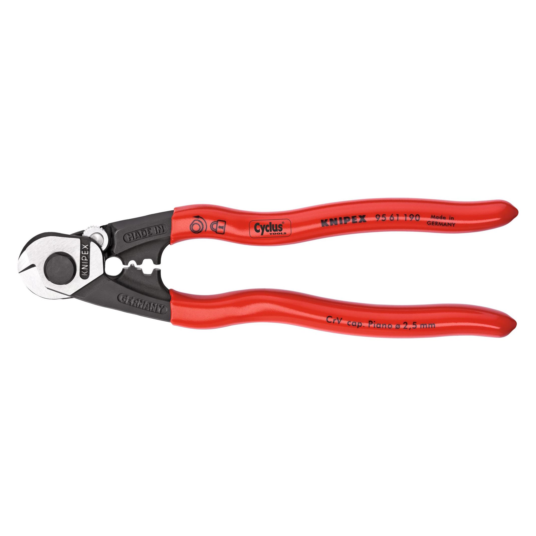 Knipex Drahtseilschere-Set: Schere für Drahtseile, Bowdenzüge & Bowdenzughüllen bis 6m von (720130)