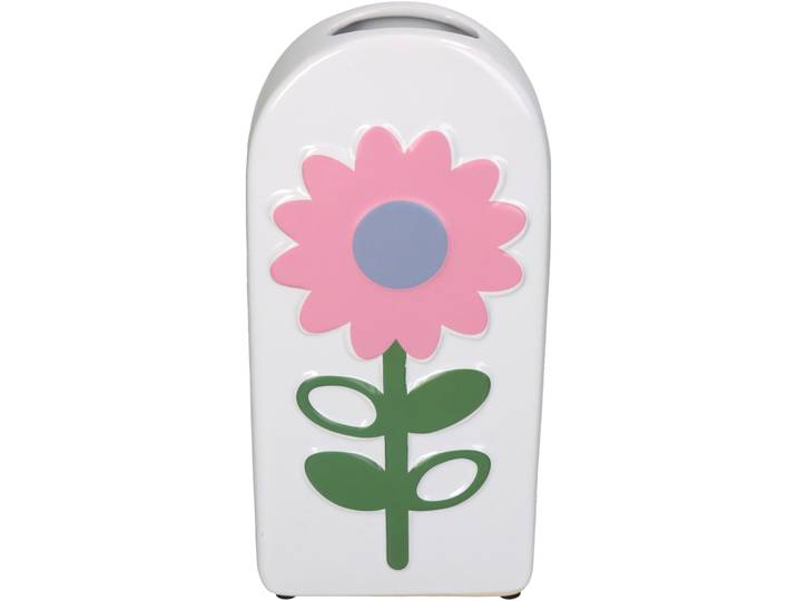 Vase Natural weiss Steingut H 26.8 cm - Vase