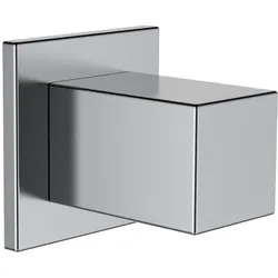 LAUFEN Quadriga Anschlussbogen, mit Rückflussverhinderer, Ausladung 42mm, 55x55mm, HF901159441000, Farbe: Edelstahl