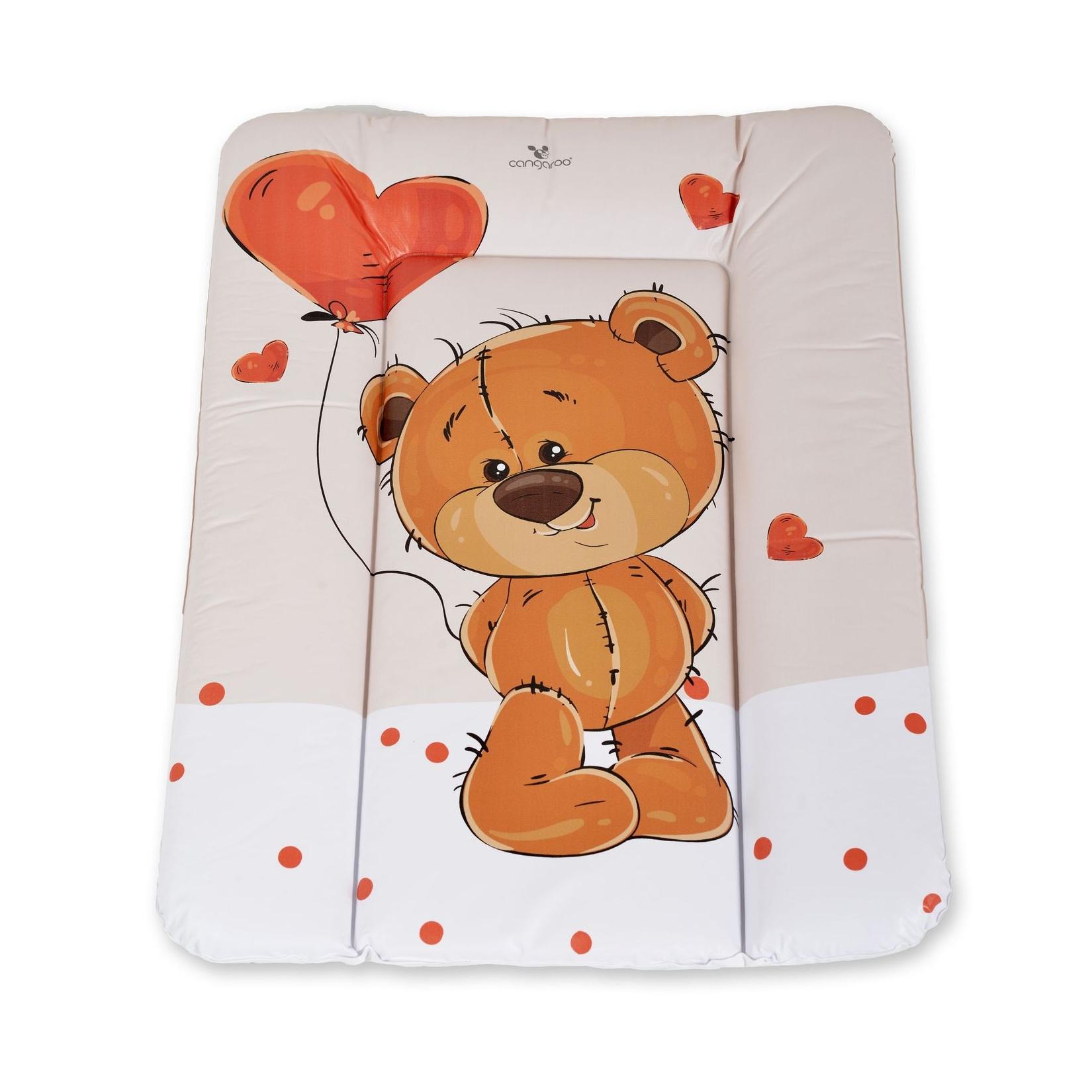 Cangaroo Wickelauflage Soft 50 x 70 cm, gepolstert erhöhter Rand, abwaschbar braun