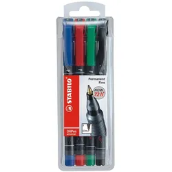 Stabilo, Marker, Folienstift (4x)