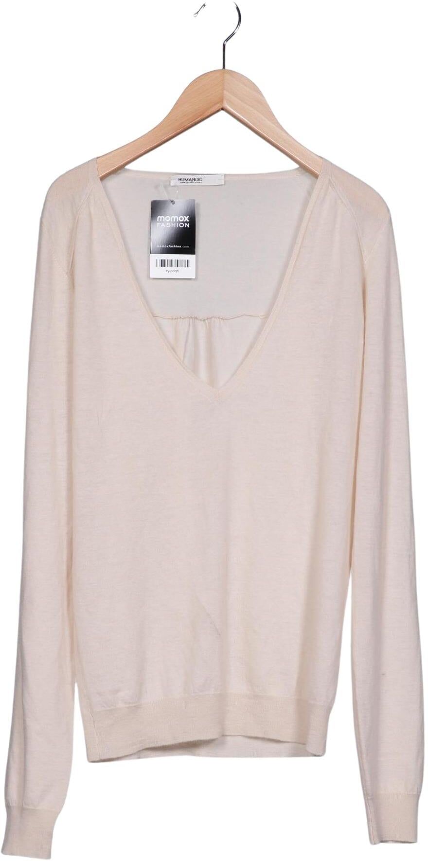 Humanoid Damen Pullover, Cremeweiß, Gr. L, Kaschmir - Second Hand