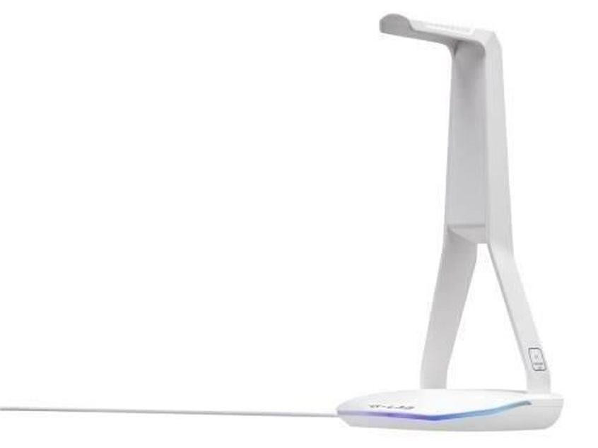 THE G-LAB K-STAND HYDROGEN Headphone Stand met 2 USB-poorten - Wit