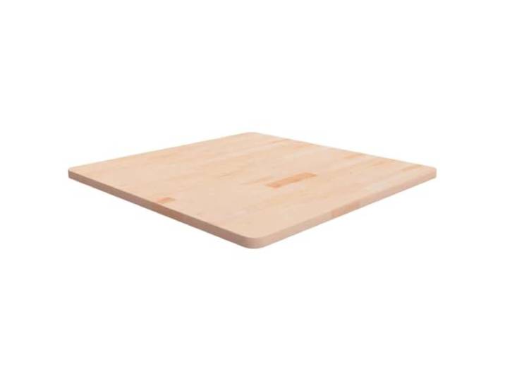 KGFHERENB Tischplatte Quadratisch 80x80x2.5 cm Unbehandeltes Eichenholz Rustikale Holzplatte für DIY Möbel wie Beistelltische im Wohnzimmer oder Café. Unbehandelt und vielseitig anpassbar.