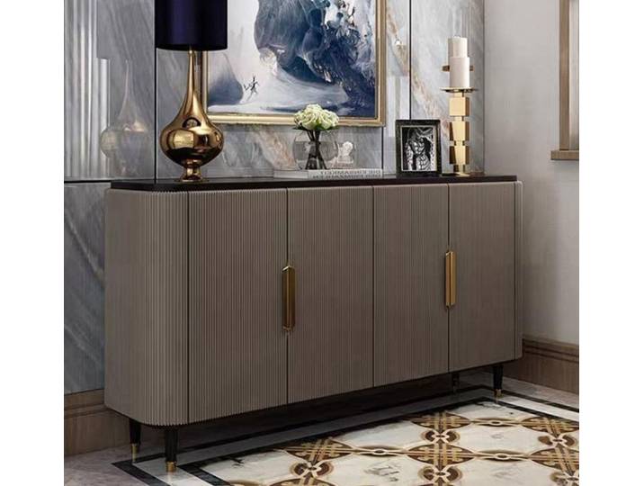 Xlmoebel Sideboard Moderne Kommode in Holzoptik mit geradlinigem Design und Stauraum (Sideboard, Sideboard), Hergestellt in Europa