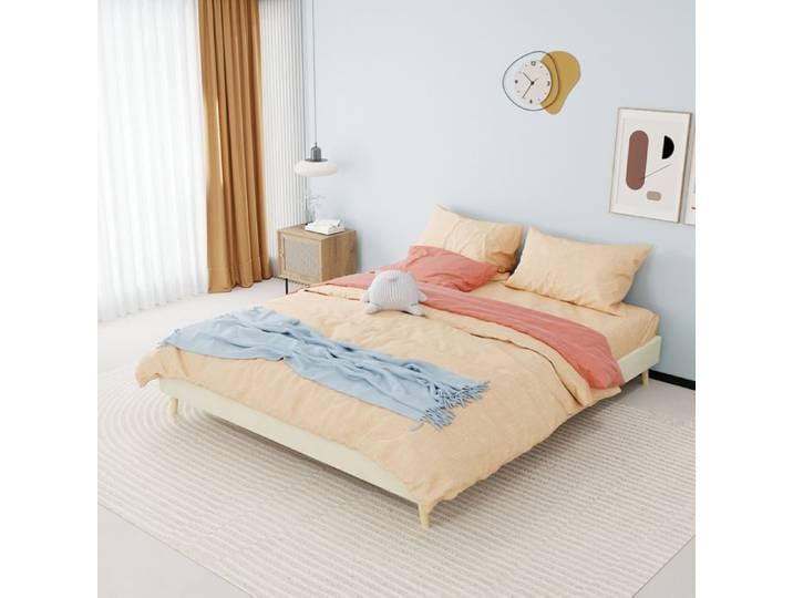 Dimensions 160x200 cm lit style solide et protégé style moderne couleur beige