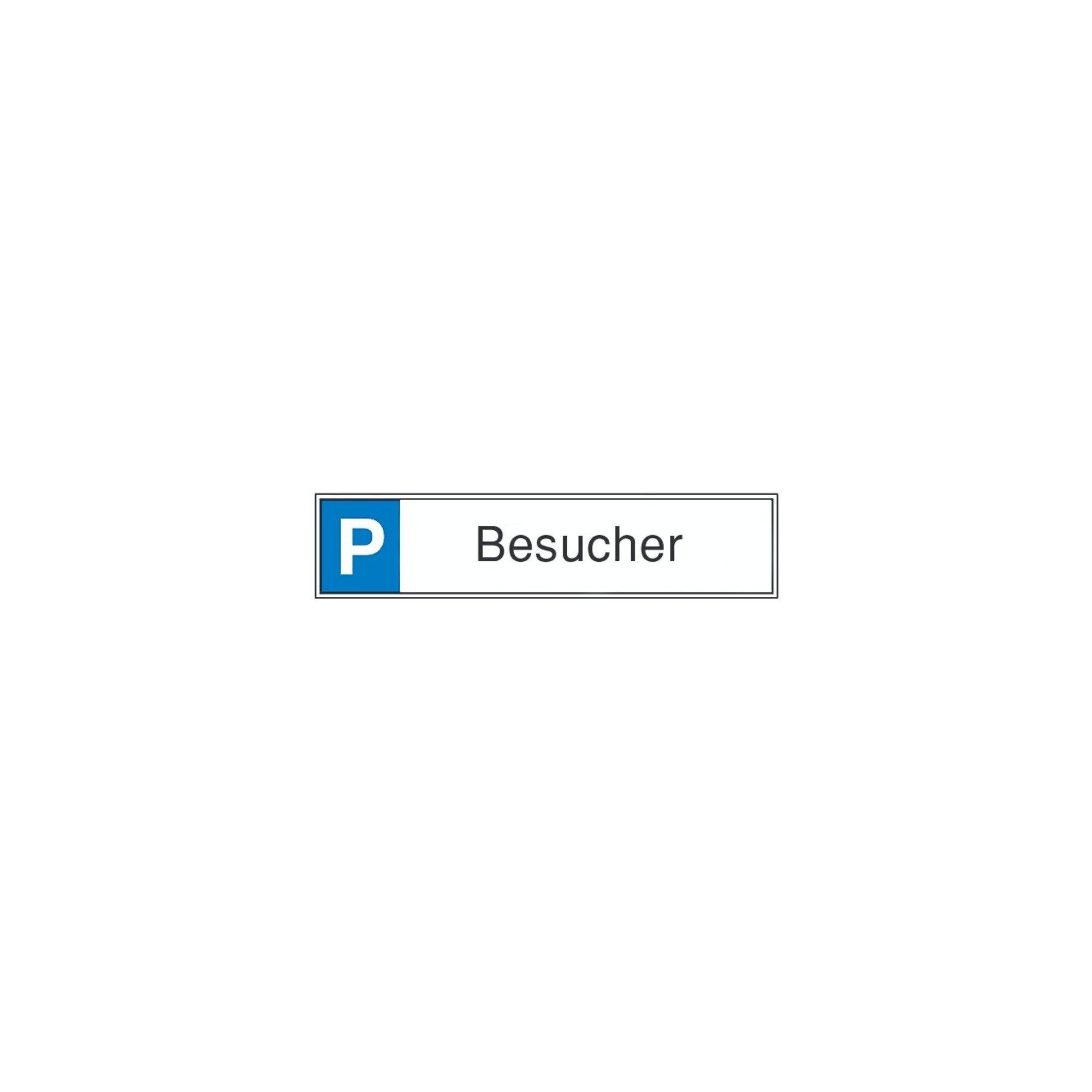 SafetyMarking Parkplatzschild Alu B520xH110 mm Besucher ; wolk (11.5530)